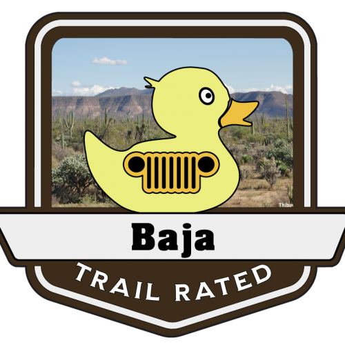 Baja Trail Rated Jeep Medallion/Badge