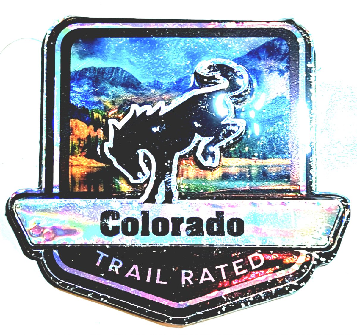 Colorado Trail Rated Bronco Medallion/Badge