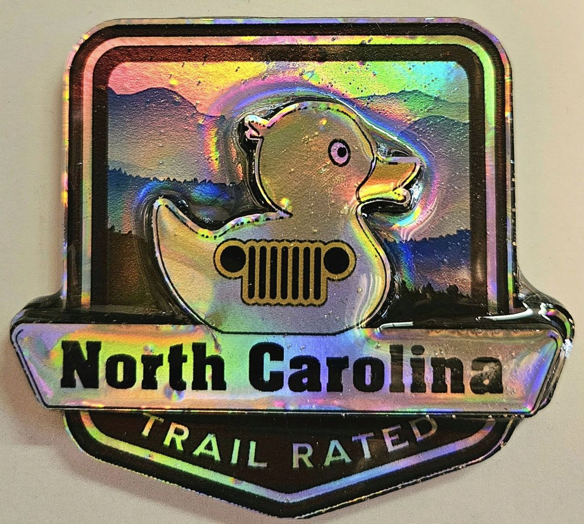 North Carolina Trail Rated Jeep Medallion/Badge