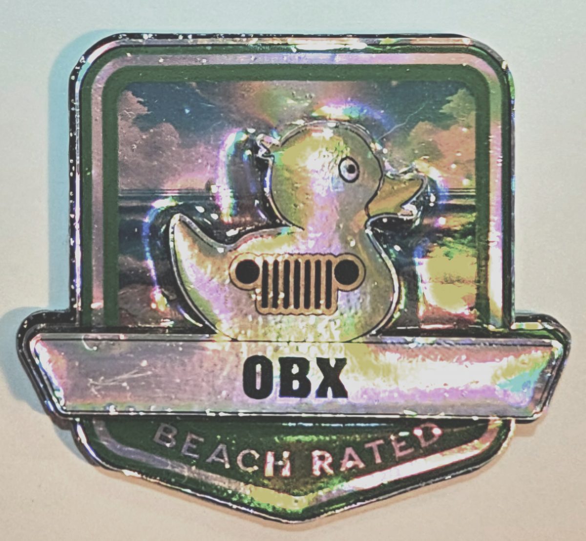 Outer Banks (OBX) Beach Rated Jeep Medallion/Badge