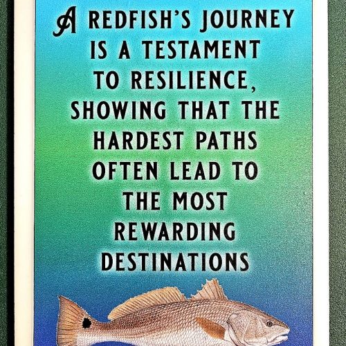 Redfish Wisdom Garden Sign