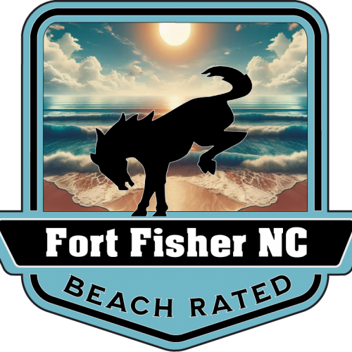 Fort Fisher Beach Rated Bronco Badge/Medallion