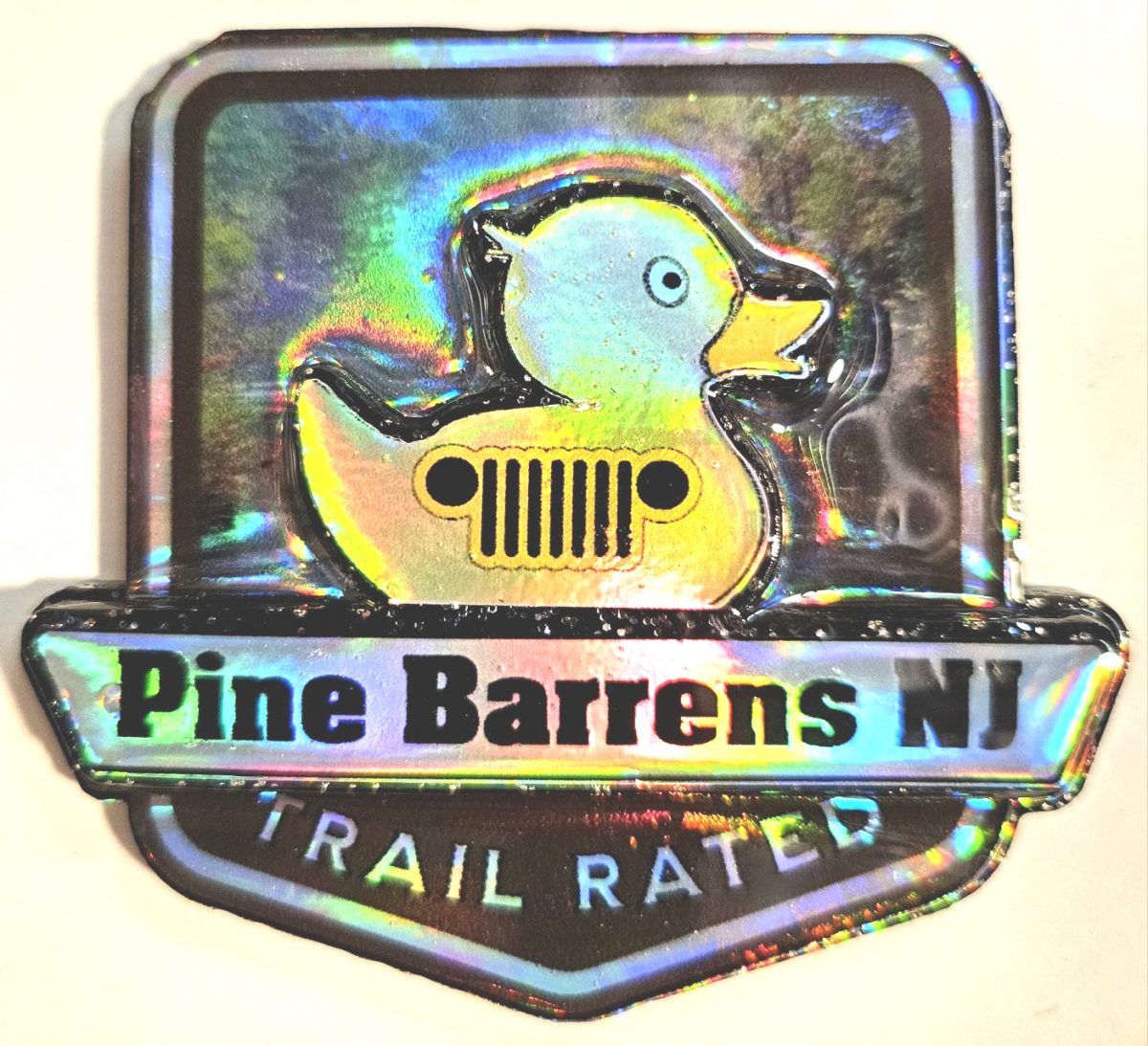 Pine Barrens NJ Trail Rated Jeep Badge/Medallion