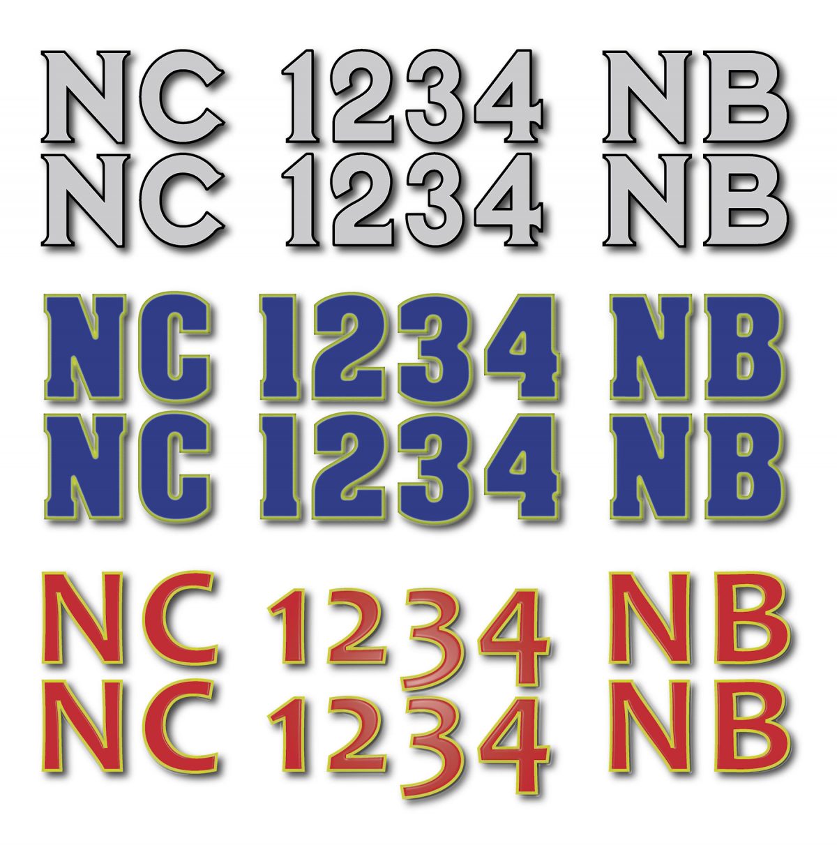 Boat Registration Numbers