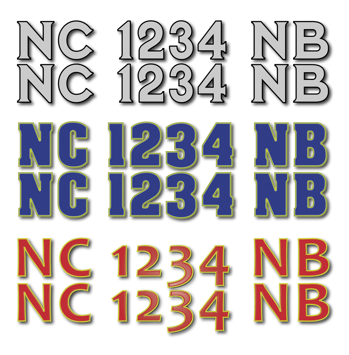 Boat Registration Numbers