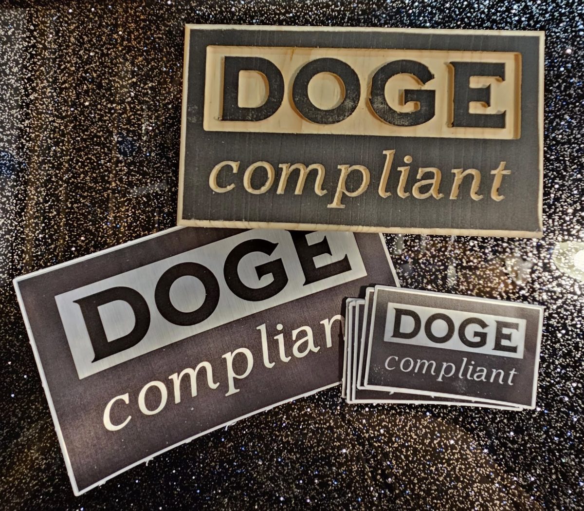 DOGE-Compliant Placard and Decal Set