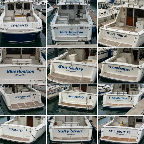 Printed Boat Name