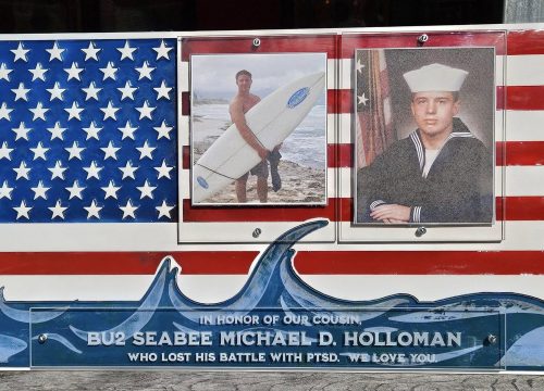 Seabee Michael Holloman Memorial Sign