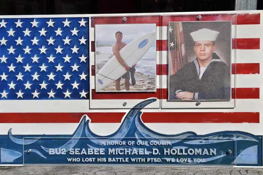 Seabee Michael Holloman Memorial Sign